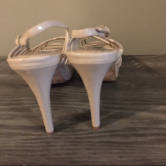 WHBM nude Gena sling back heels 7.5 - Picture 5 of 8